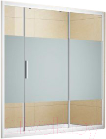 Стеклянная шторка для ванны Aquanet Practic 170 / AE10-B-170H150U-CP (прозрачное стекло)