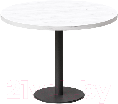 Обеденный стол Millwood Лофт Хельсинки 4 Л D900x750 (дуб белый Craft/металл черный)