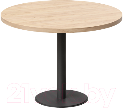 Обеденный стол Millwood Лофт Хельсинки 4 Л D900x750 (дуб золотой Craft/металл черный)