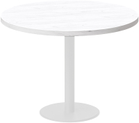 Обеденный стол Millwood Лофт Хельсинки 5 Л D1000x750 (дуб белый Craft/металл белый) - 