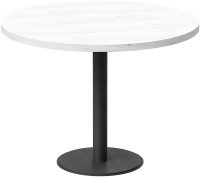 Обеденный стол Millwood Лофт Хельсинки 6 Л D110x750 (дуб белый Craft/металл черный) - 
