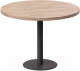 Обеденный стол Millwood Лофт Хельсинки 6 Л D110x750 (дуб табачный Craft/металл черный) - 
