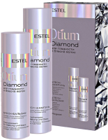 Набор косметики для волос Estel Otium Diamond для гладкости и блеска Шампунь 250мл+Бальзам 200мл - 