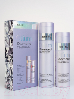 Набор косметики для волос Estel Otium Diamond для гладкости и блеска Шампунь 250мл+Бальзам 200мл