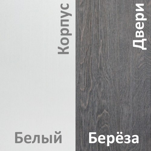 Шкаф-купе Кортекс-мебель Сенатор ШК12 Классика ДСП (белый/береза)