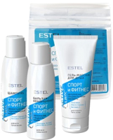 Набор косметики для тела и волос Estel Curex Active шампунь 100мл+бальзам 100мл+гель д/душа 100мл - 