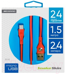 

Кабель Atomic, Snakeskin USB-microUSB / 30310