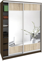 

Шкаф-купе, Сенатор ШК11 Геометрия ДСП с зеркалом