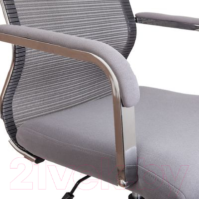 Кресло офисное Седия Grid B (ткань/сетка, серый)