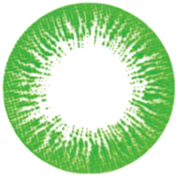 Комплект контактных линз Hera Rise Green Sph-0.00 (2шт) - 