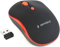 Мышь Gembird MUSW-4B-03-R (черный/красный) - 
