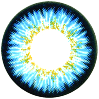 Комплект контактных линз Hera Paradise Blue Sph-0.00 (2шт) - 
