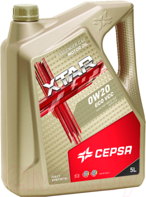 Моторное масло Cepsa Xtar Eco VCC 0W20 / 513993090 (5л)