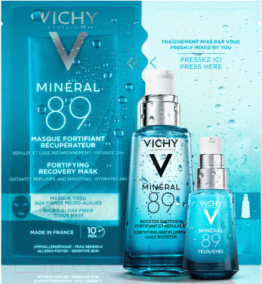 Изображение товара Маска для лица тканевая Vichy Mineral 89 Экспресс-маска из микроводорослей д/увлажнения