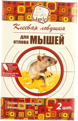 Клеевая ловушка для грызунов Help От мышей / 80260 (2шт)