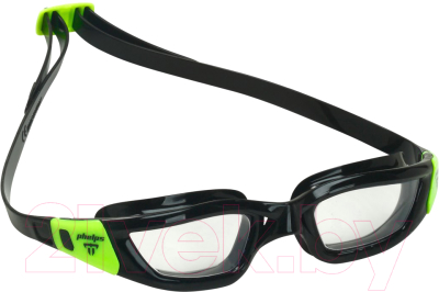 Очки для плавания Phelps Tiburon / EP2860131LC (черный/ярко-зеленый)