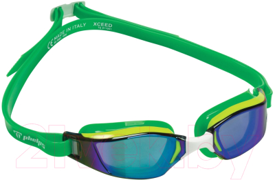 Очки для плавания Phelps Xceed LMV / EP1310703LMV (желтый/зеленый)