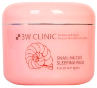 Маска для лица кремовая 3W Clinic Snail Mucus Sleeping Pack ночная (100мл) - 