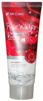 Пенка для умывания 3W Clinic Rose Water Foam Cleansing (100мл) - 
