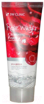Пенка для умывания 3W Clinic Rose Water Foam Cleansing (100мл)