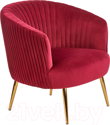 Кресло мягкое Halmar Crown (бордовый/золото)