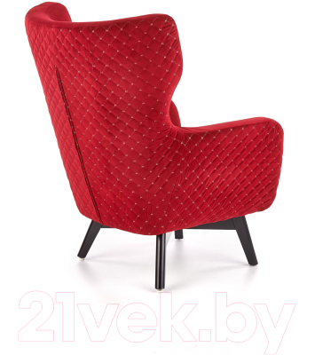 Кресло мягкое Halmar Marvel (бордовый/черный)