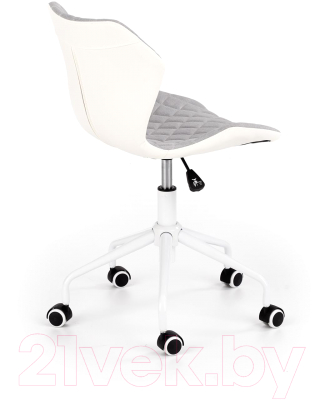 Кресло офисное Halmar Matrix 3 (серо-белый)