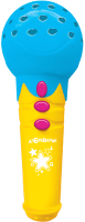 Музыкальная игрушка Азбукварик Песенки для малышей. Микрофончик с огоньками / AZ-2556A (голубой) - 