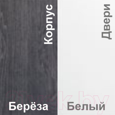 Шкаф для обуви Кортекс-мебель Сенатор ШК42 Классика ДСП (береза/белый)