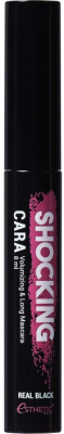 

Тушь для ресниц Esthetic House, Черный, Shocking Cara Volumizing&Long Mascara Real Black