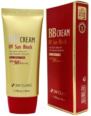 BB-крем 3W Clinic UV Sun Block солнцезащитный (50мл)