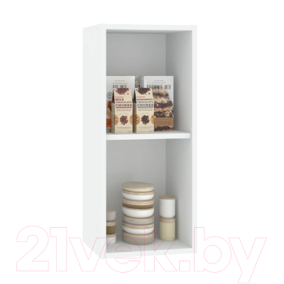 Шкаф навесной для кухни Кортекс-мебель Корнелия Ретро ВШ30 (ясень белый)