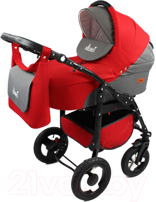 Детская универсальная коляска Ray Teresa Lux 2 в 1 (1/красный/графитовый)