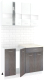 Готовая кухня Кортекс-мебель Корнелия Экстра 1.2м (белый/береза/марсель) - 