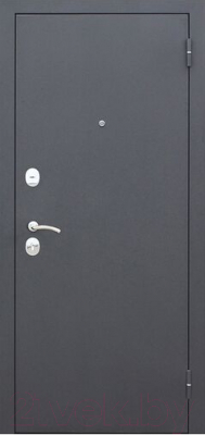 Входная дверь Гарда Муар Царга 6мм темный кипарис (96x205, правая)