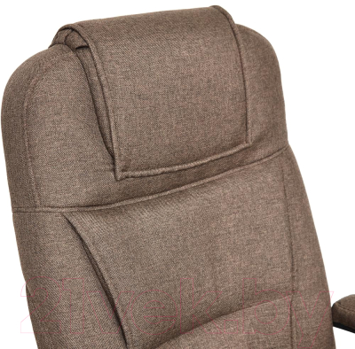 Кресло офисное Tetchair Bergamo ткань (хром/коричневый 3M7-147)