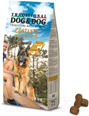 Сухой корм для собак Gheda Petfood Dog&Dog Costante Movimento утка (20кг)
