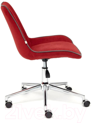 Кресло офисное Tetchair Style флок (бордовый)