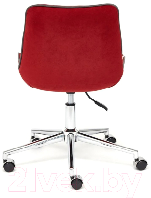 Кресло офисное Tetchair Style флок (бордовый)