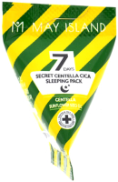 Маска для лица кремовая May Island 7 Days Secret Centella Cica Sleeping Pack Ночная д/пробл кожи (5гр) -