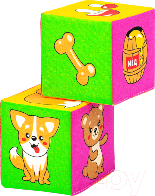 Изображение товара Развивающая игрушка Мякиши Кто что ест / 590