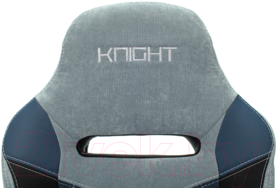 Кресло геймерское Бюрократ Zombie Viking 6 Knight (кожзам голубой)
