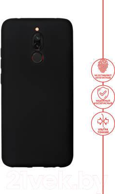 Чехол-накладка Volare Rosso Soft-Touch силиконовый для Redmi 8 (черный)