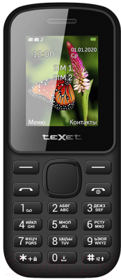 Мобильный телефон Texet TM-130 (черный)