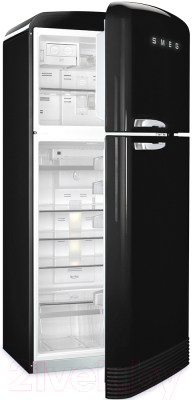 Холодильник с морозильником Smeg FAB50LBL