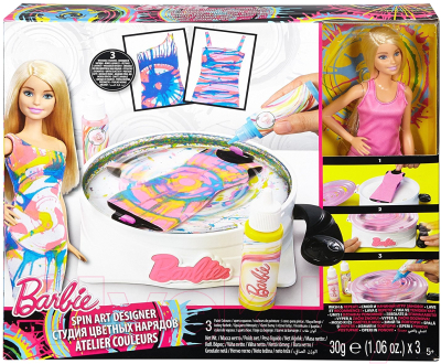 Кукла с аксессуарами Barbie Студия цветных нарядов / DMC10