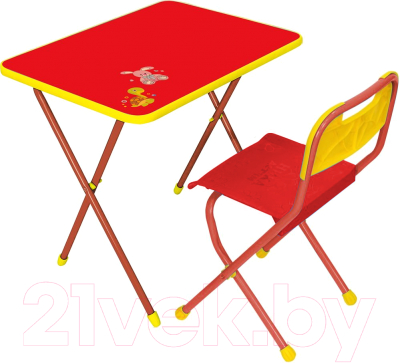 Комплект мебели с детским столом Ника КА1 Алина (красный)