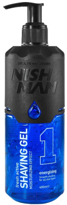 Гель для бритья NishMan 1 Fresh Active (400мл)