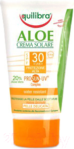Крем солнцезащитный Equilibra Aloe с комплексом Prosun-UV SPF30 (150мл)