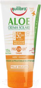 Крем солнцезащитный Equilibra Aloe с комплексом Prosun-UV SPF50+ (75мл)